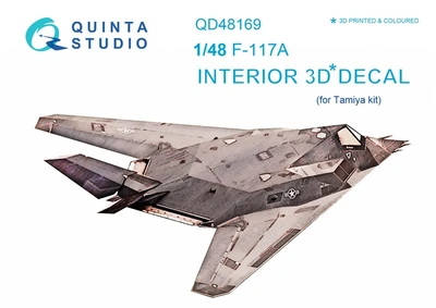 QD48169  декали  3D Декаль интерьера кабины F-117A (Tamiya)  (1:48) 2000000223414