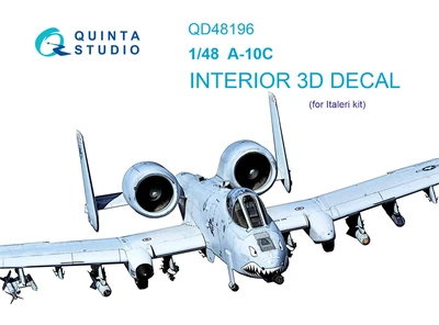 QD48196  декали  3D Декаль интерьера кабины A-10C (Italeri)  (1:48) 2000002052968