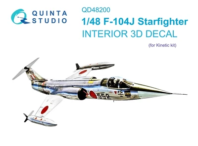 QD48200  декали  3D Декаль интерьера кабины F-104J (Kinetic)  (1:48) 2000002046912