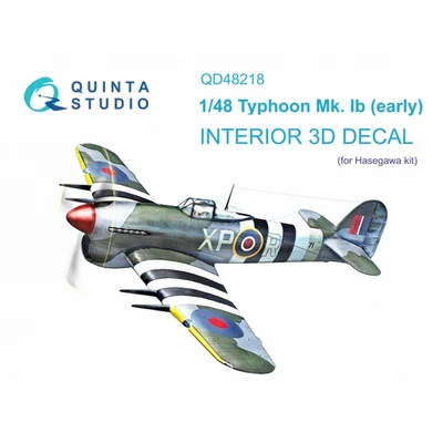QD48218  декали  3D Декаль интерьера кабины  Typhoon Mk.Ib early (Hasegawa)  (1:48) 2000002046677