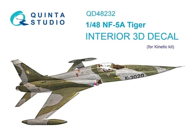 QD48232  декали  3D Декаль интерьера кабины NF-5A (Kinetic)  (1:48) 2000002136972
