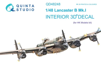 QD48248  декали  3D Декаль интерьера кабины Lancaster B Mk.I (HK Models)  (1:48) 2000002092124
