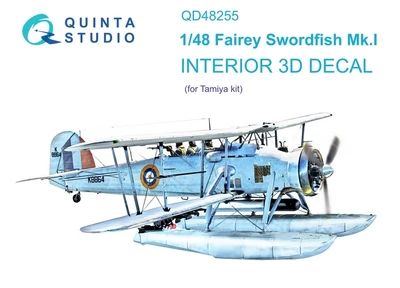 QD48255  декали  3D Декаль интерьера кабины Swordfish Mk.I (Tamiya) (1:48) 2000002116073