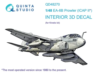QD48270  декали  3D Декаль интерьера кабины EA-6B Prowler (ICAP II) (Kinetic)  (1:48) 2000002092025
