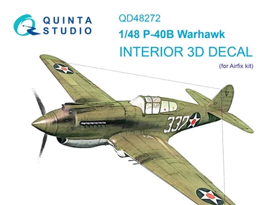 QD48272  декали   3D Декаль интерьера кабины P-40B (Airfix)  (1:48) 2000002158349