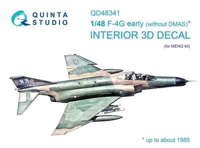 QD48341  декали  3D Декаль интерьера кабины F-4G early (Meng)  (1:48) 2000002137610
