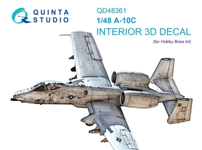 QD48361  декали  3D Декаль интерьера кабины A-10C (Hobby Boss)  (1:48) 2000002124139