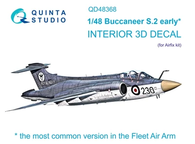 QD48368  декали   3D Декаль интерьера кабины Buccaneer S.2 early (Airfix)  (1:48) 2000002158370