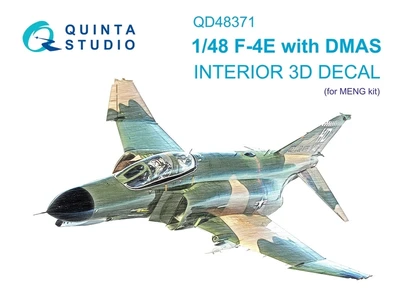 QD48371  декали  3D Декаль интерьера кабины F-4E с DMAS  (Meng)  (1:48) 2000002137719