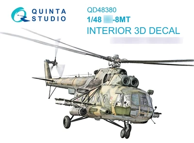 QD48380  декали  3D Декаль интерьера кабины M&-8МТ (AMK)  (1:48) 2000002135067