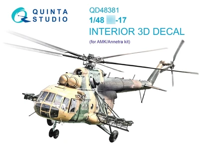 QD48381  декали  3D Декаль интерьера кабины M&-17 (AMK)  (1:48) 2000002135074