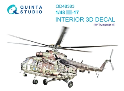 QD48383  декали  3D Декаль интерьера кабины M&-17 (Trumpeter)  (1:48) 2000002135098