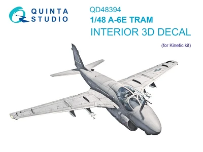 QD48394  декали  3D Декаль интерьера кабины A-6E TRAM (Kinetic)  (1:48) 2000002150893