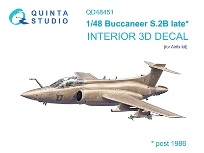 QD48451  декали  3D Декаль интерьера кабины Buccaneer S.2B late (Airfix)  (1:48) 2000002174073
