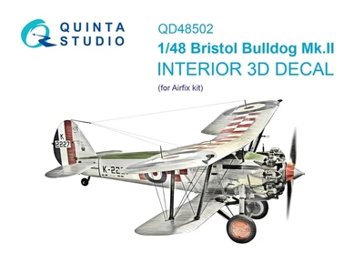 QD48502  декали  3D Декаль интерьера кабины Bristol Bulldog Mk.II (Airfix)  (1:48) 2000002174202