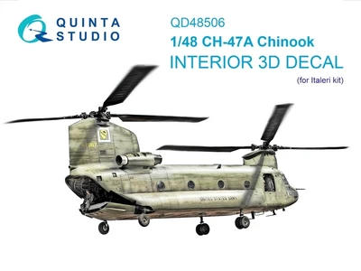 QD48506  декали  3D Декаль интерьера кабины CH-47A (Italeri)  (1:48) 2000002174219