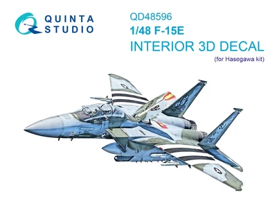 QD48596  декали  3D Декаль интерьера для F-15E Strike Eagle (Hasegawa)  (1:48) 2000002208600