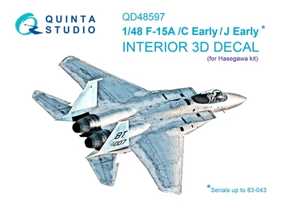 QD48597  декали  3D Декаль интерьера для F-15A/F-15C/F-15J early (Hasegawa)  (1:48) 2000002208617