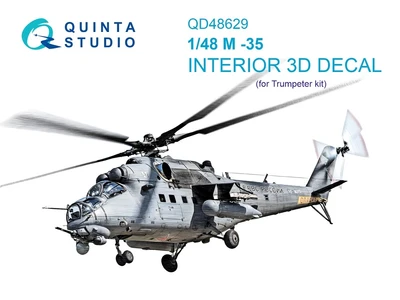 QD48629  декали  3D Декаль интерьера кабины M&-35 (Trumpeter)  (1:48) 2000002202288