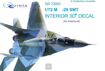 QD72003  декали  3D Декаль интерьера кабины M&G-29 СМТ (Звезда)  (1:72) 2000000159997