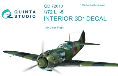 QD72010  декали  3D Декаль интерьера кабины L@-5 (ClearProp)  (1:72) 2000000194998
