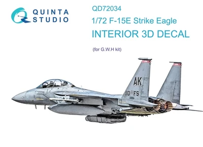 QD72034  декали  3D Декаль интерьера кабины F-15E (GWH)  (1:72) 2000002044499