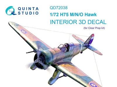 QD72038  декали  3D Декаль интерьера кабины H75 M/N/O (Clear Prop)  (1:72) 2000002139171