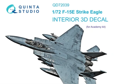 QD72039  декали  3D Декаль интерьера F-15E (Academy)  (1:72) 2000002052623