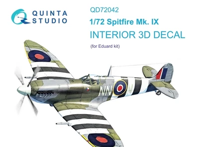 QD72042  декали  3D Декаль интерьера кабины Spitfire Mk. IX (Eduard) (1:72) 2000002115946