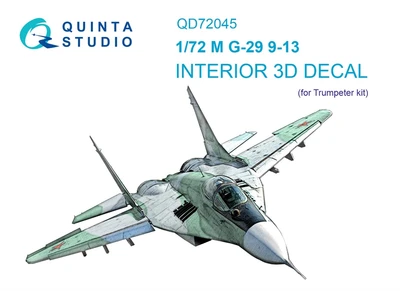 QD72045  декали  3D Декаль интерьера M&G-29 9-13 (Trumpeter)  (1:72) 2000002052630