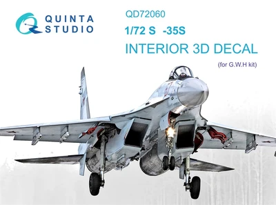 QD72060  декали  3D Декаль интерьера кабины С-35С (GWH)  (1:72) 2000002123958