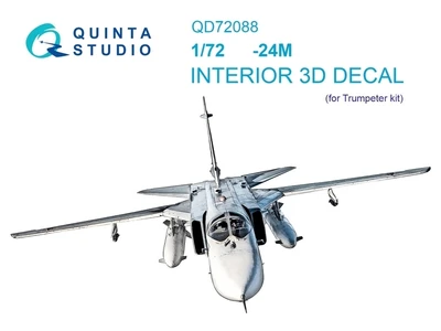QD72088  декали  3D Декаль интерьера кабины С-24М (Trumpeter)  (1:72) 2000002136910
