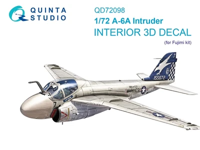 QD72098  декали  3D Декаль интерьера кабины A-6A Intruder (Fujimi)  (1:72) 2000002208389