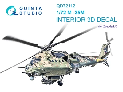 QD72112  декали  3D Декаль интерьера кабины M&-35М (Звезда)  (1:72) 2000002158608