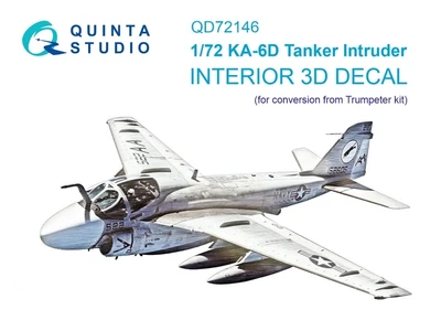 QD72146  декали  3D Декаль интерьера кабины KA-6D Intruder (конверсия для Trump)  (1:72) 2000002169208