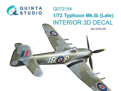 QD72154  декали  3D Декаль интерьера кабины Typhoon Mk.IB late (Airfix)  (1:72) 2000002170198