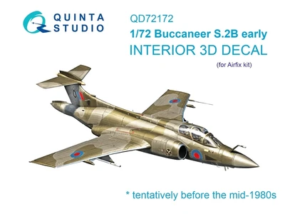 QD72172  декали  3D Декаль интерьера кабины Blackburn Buccanneer S.2B Early (Airfix)  (1:72) 2000002183273