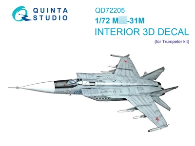 QD72205  декали  3D Декаль интерьера кабины M&G-31М (Trump)  (1:72) 2000002195634