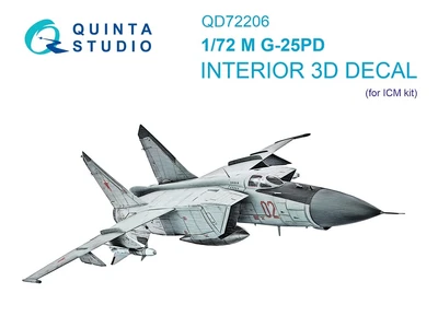 QD72206  декали  3D Декаль интерьера кабины М-25ПД (ICM)  (1:72) 2000002208433