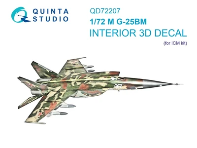 QD72207  декали  3D Декаль интерьера кабины М-25БМ (ICM)  (1:72) 2000002208440