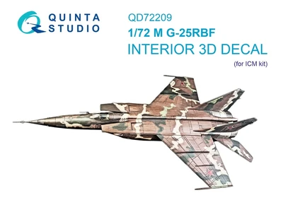 QD72209  декали  3D Декаль интерьера кабины М-25РБФ (ICM)  (1:72) 2000002208464