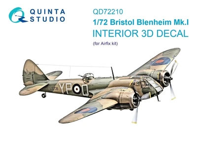 QD72210  декали  3D Декаль интерьера кабины Bristol Blenheim Mk.I (Airfix)  (1:72) 2000002191223