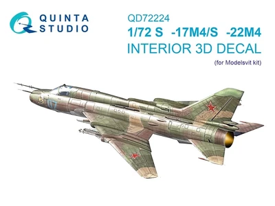 QD72224  декали  3D Декаль интерьера кабины С-17М4/С-22М4 (Modelsvit)  (1:72) 2000002208501