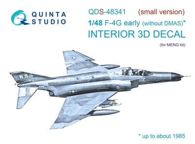QDS-48341  декали  3D Декаль интерьера кабины F-4G early (Meng) (малая версия)  (1:48) 2000002137627