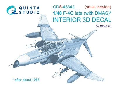 QDS-48342  декали  3D Декаль интерьера кабины F-4G late (Meng) (малая версия)  (1:48) 2000002137634