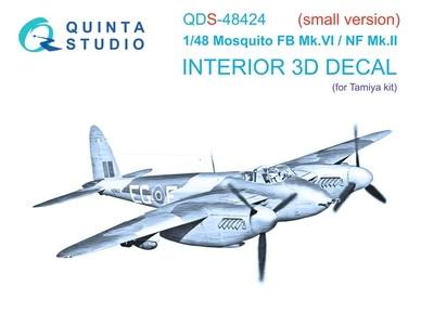 QDS-48424  декали  3D декаль кабины Mosquito FB Mk.VI/NF Mk.II (Tamiya) (малая версия)  (1:48) 2000002184256