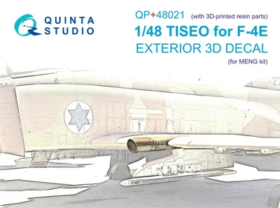 QP+48021  декали 3D Декаль TISEO для F-4E (Meng) (с 3D-печатными деталями)  (1:48) 2000002145998