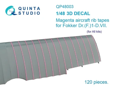 QP48003  декали  Розовые киперные ленты Fokker Dr.(F)1-D.VII (1:48) 2000002116271