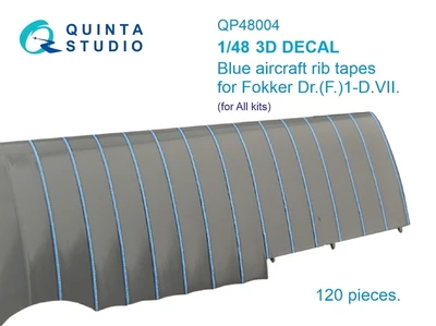 QP48004  декали  Голубые киперные ленты Fokker Dr.(F)1-D.VII (1:48) 2000002116288