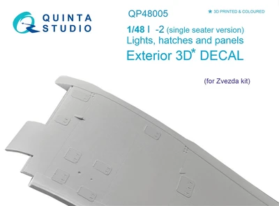 QP48005  декали  БАНО, лючки и панели для &L-2 (одноместный) (Звезда)  (1:48) 2000002092254